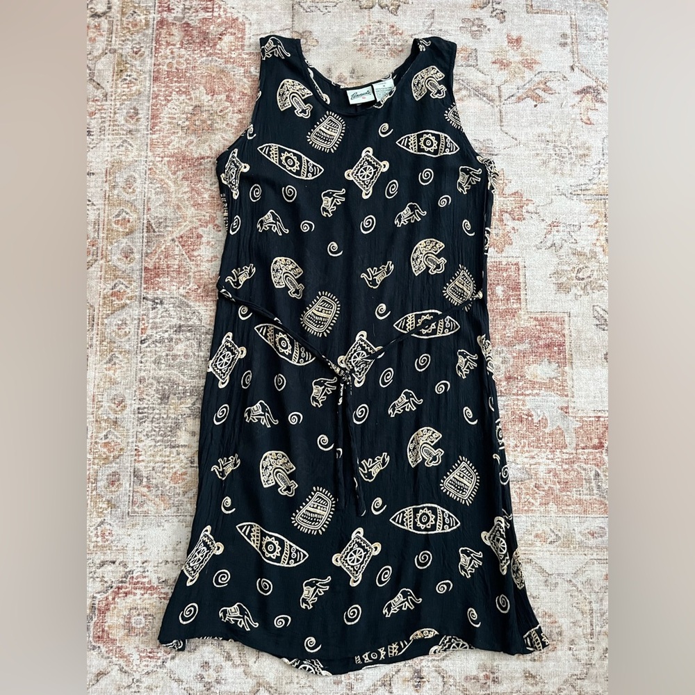 Vintage Penmans tribal print dress